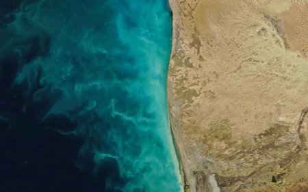NASA Xəzər dənizində baş verən anomal prosesin görüntüsünü yayıb - Foto