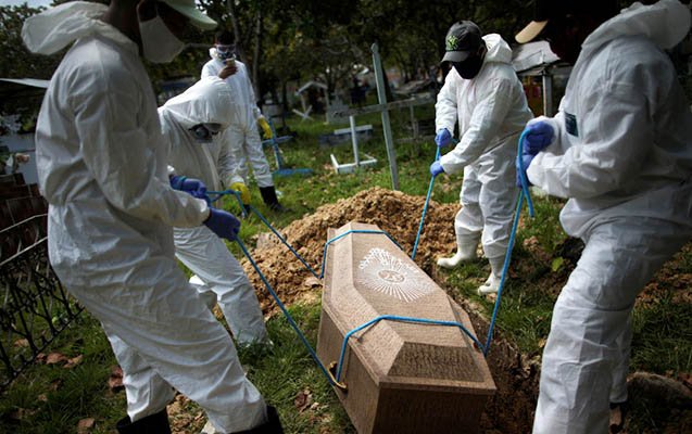Braziliyada koronavirusdan 1 sutkada 1282 nəfər öldü