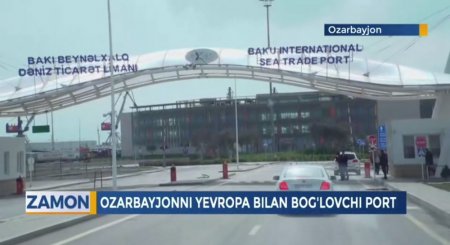 Özbəkistan telekanalında Bakı Limanı haqqında veriliş yayımlanıb