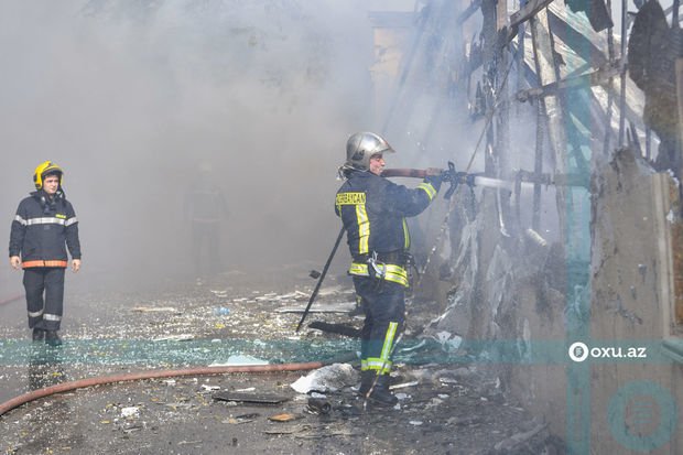 Nərimanov rayonunda mağaza yandı