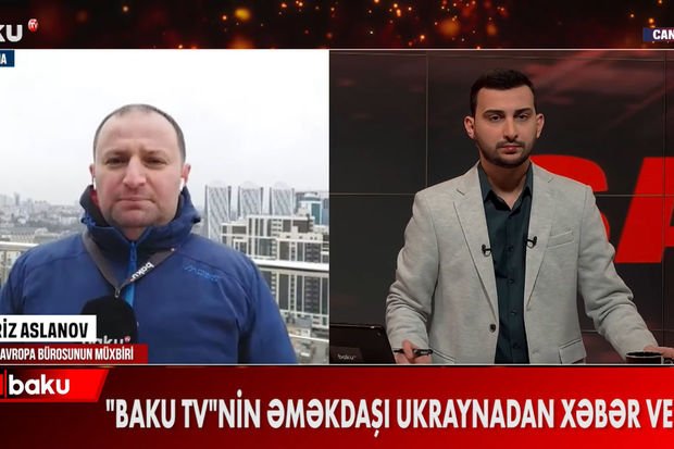Baku TV-nin əməkdaşı Ukraynadan xəbər verir
