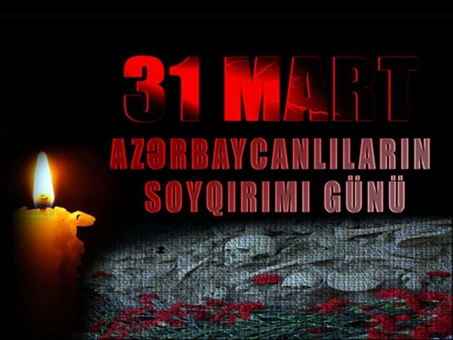 31 mart Azərbaycanlıların soyqırımı günündən 104 il ötür