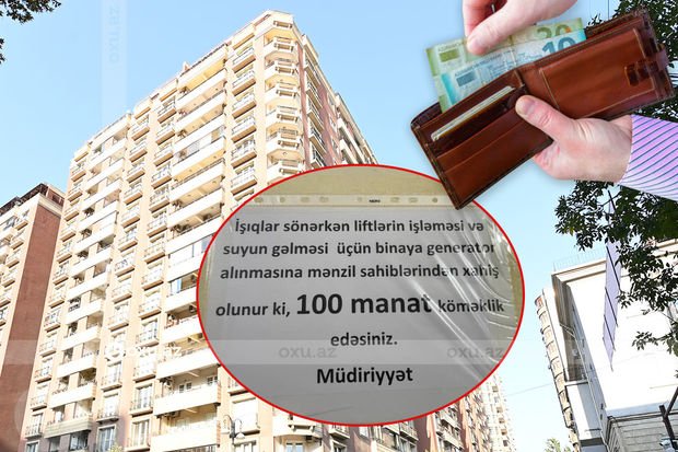 MTK-lar indi də generator pulu yığır: “100 manat verin”