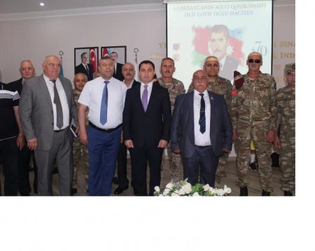Şəhid Əlif Lətif oğlu Hacıyevin yubileyi qeyd olunub 