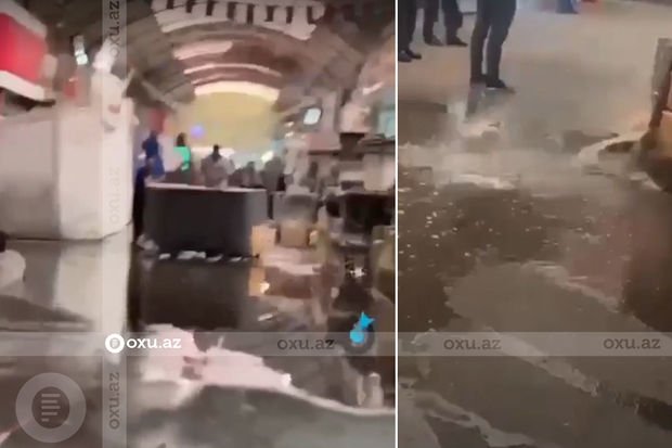 “Sədərək”də bəzi mağazaları su basdı