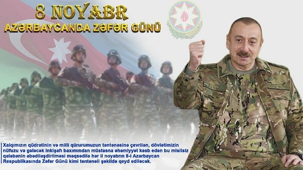 8 Noyabr - Zəfər Günü  tarixə milli qürurumuzun təntənəsi kimi yazıldı