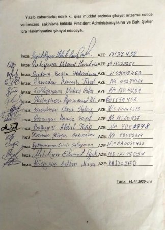 BİLƏCƏRİ SAKİNLƏRİ “YAĞIŞDAN ÇIXIB YAĞMURA DÜŞÜBLƏR” – ŞİKAYƏT / FAKT