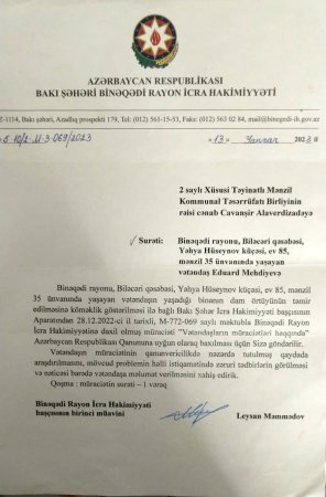 BİLƏCƏRİ SAKİNLƏRİ “YAĞIŞDAN ÇIXIB YAĞMURA DÜŞÜBLƏR” – ŞİKAYƏT / FAKT