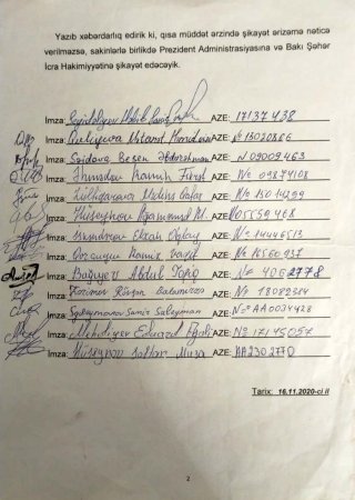 BİLƏCƏRİ SAKİNLƏRİ “YAĞIŞDAN ÇIXIB YAĞMURA DÜŞÜBLƏR” – ŞİKAYƏT / FAKT