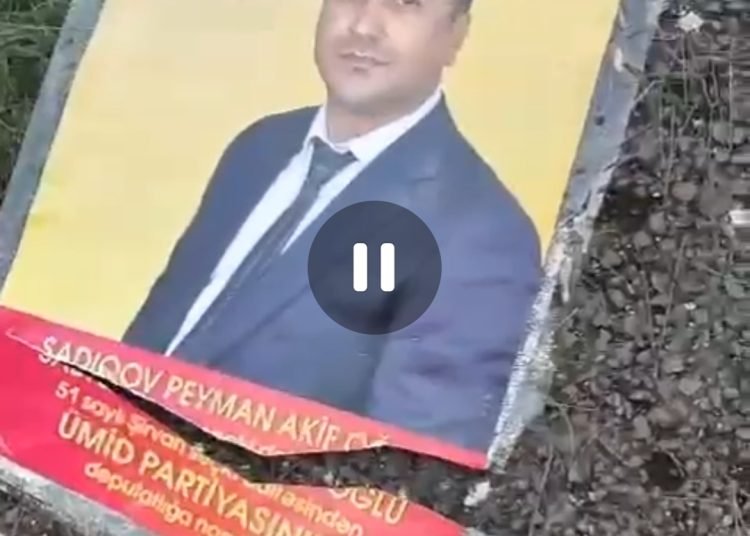 Heydər Əsədov rəqibindən ehtiyat edir? –Peyman Sadıqovun plakatları lövhələrdən qoparılır