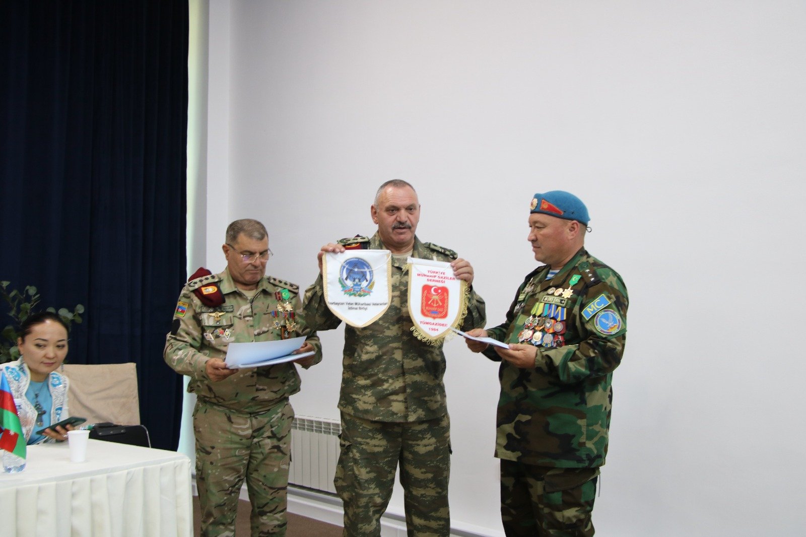 Ряд документов подписали ветераны боевых действий Казахстана, Азербайджана и Кыргызстана