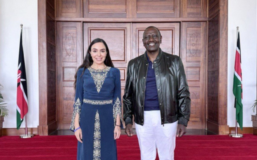 Leyla Əliyeva Keniya Prezidenti ilə görüşdü 
