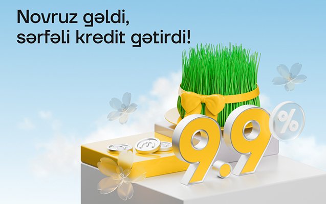 “Yelo Bank”dan nağd pul kreditinə bahar endirimi