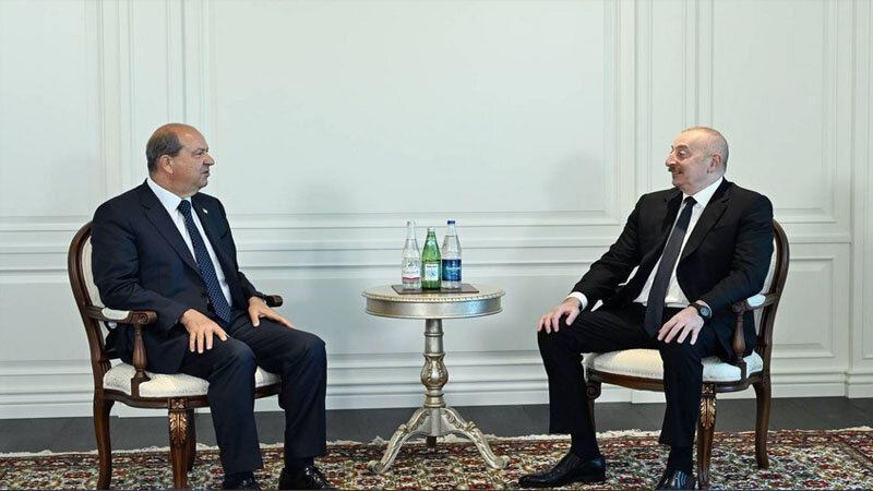 İlham Əliyev Antalyada Ersin Tatarla görüşdü