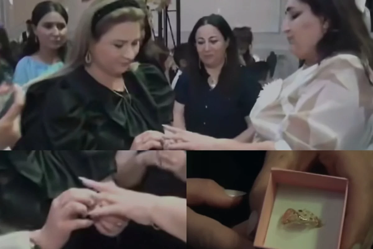 Sıraya düzülüb, müəllimənin barmağına üzük taxdılar - Tovuzda çəkilən görüntülər araşdırılır