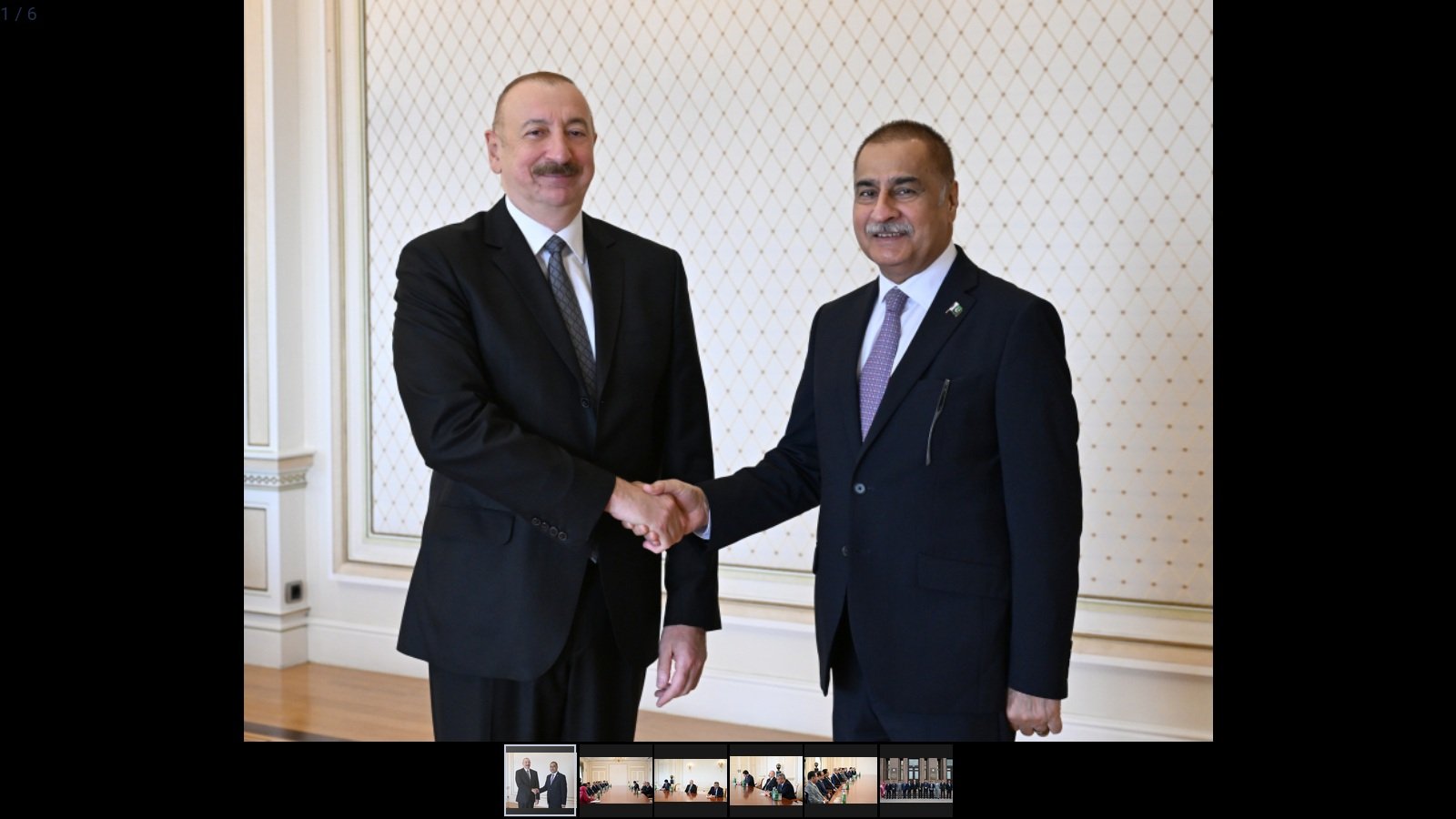 Prezident İlham Əliyev Pakistan Milli Assambleyası sədrinin başçılıq etdiyi nümayəndə heyətini qəbul edib