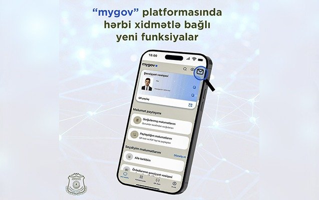 “Mygov”da hərbi xidmətlə bağlı yeni funksiya