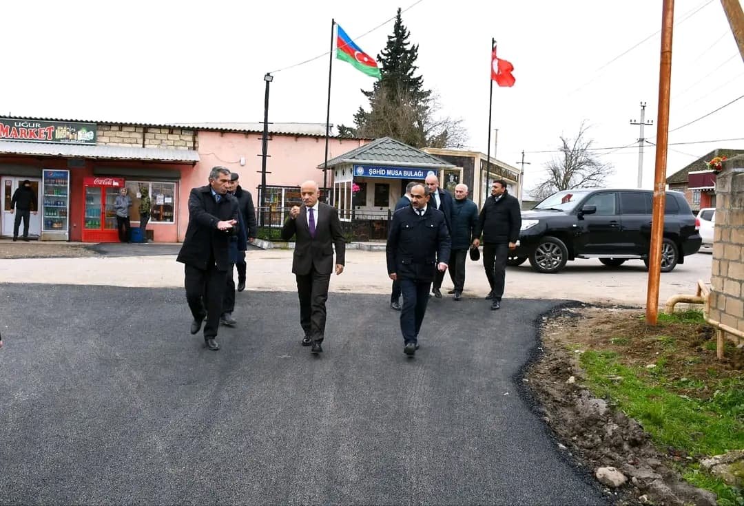 Masallı rayon Xoşçobanlı kəndi şəhid Musa Mustafayev və şəhid Bağırov Məmmədağa Həsənağa oğlunun adına küçələrin asfaltlama işləri