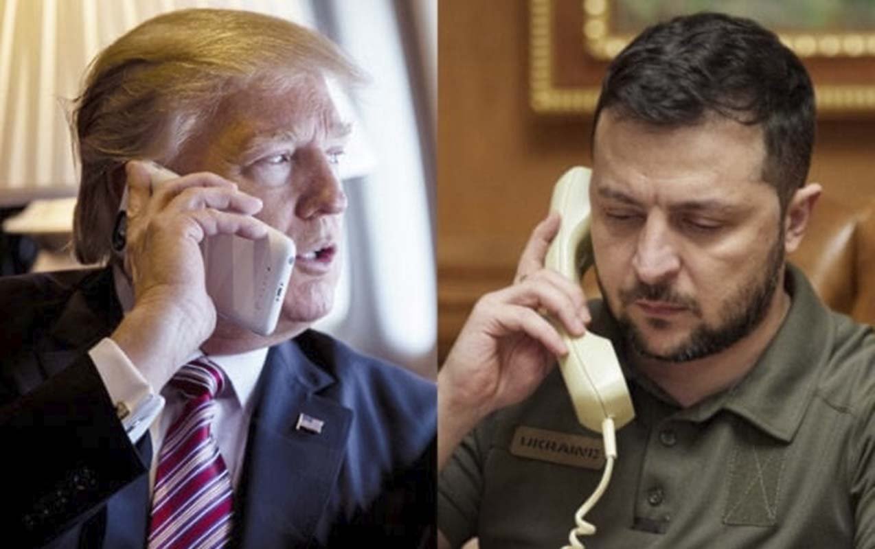 Zelenski Trampla nələri müzakirə edib?