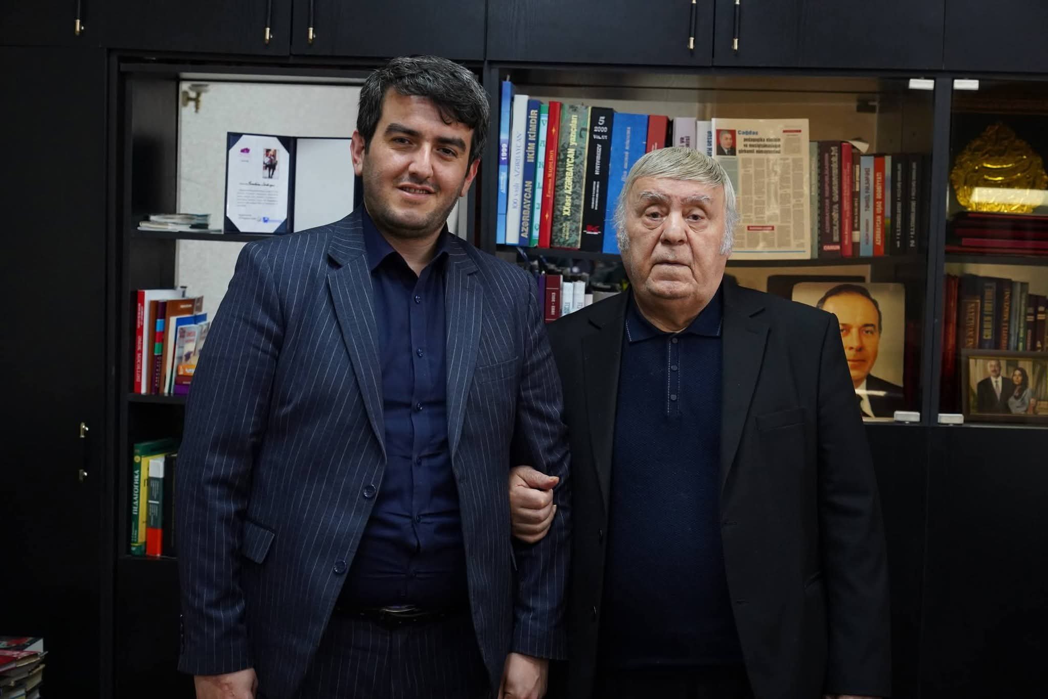 Mərhəmət Lələyev Professor Fərahim Sadıqov ilə görüş