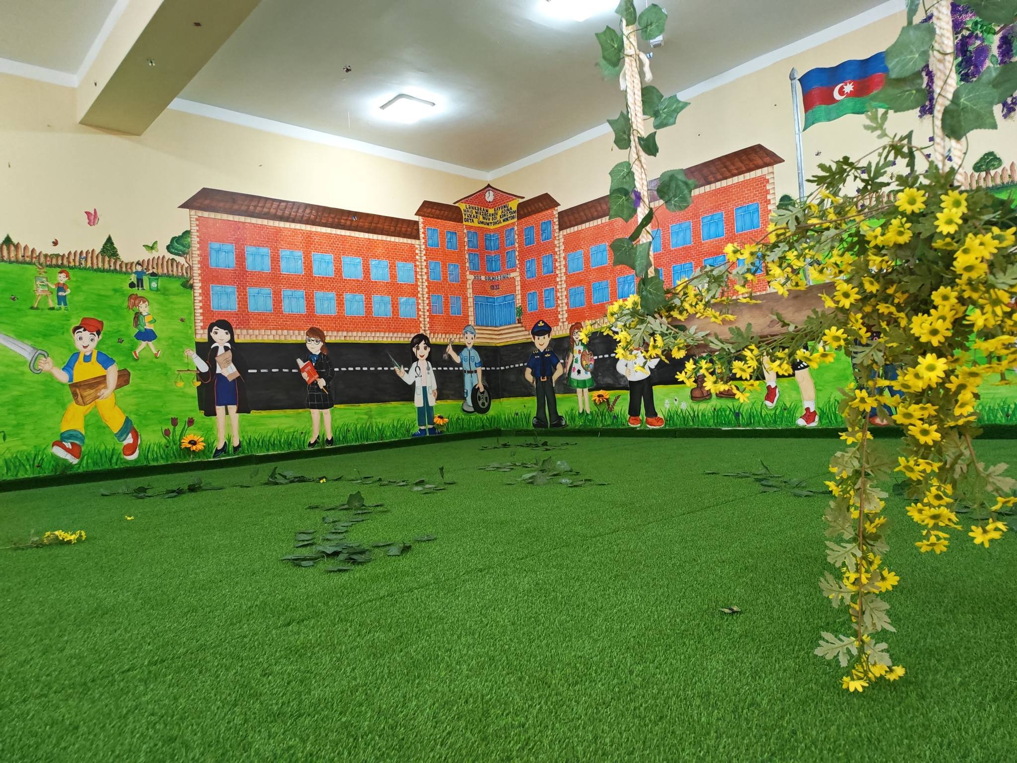“Məktəbdən başlanan həyat” adlı uşaq istirahət guşəsi istifadəyə verilib.