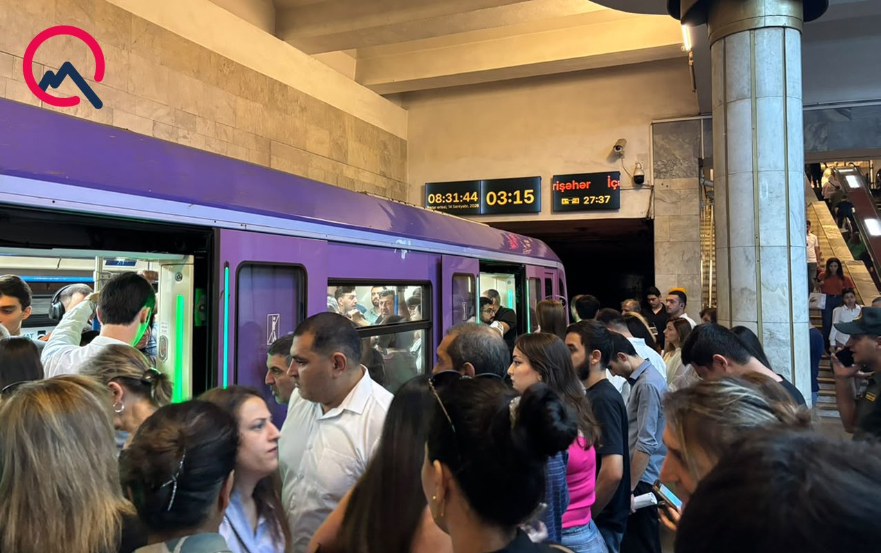 Bakı metrosunda problem - Stansiyalarda izdiham yaranıb - Yenilənib